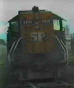 Southern Pacific 4408 at 32nd St., Roseboro Lumber Mill Springfield, Oregon On June 6th, 1985