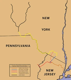 New York, Susquehanna and Western Railway System map for corresponding articles