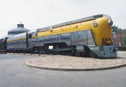A preserved C&O class L  locomotive  showing the  that was applied to a few passenger train locomotives in the 1930s