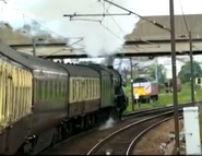 Flying Scotsman hauling the Northern Belle.