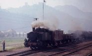 Yugoslav Railways (JŽ) No. 62 070 shunts between Zidani Most and Maribor in August 1971.
