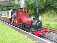 Locomotive "Maid Marian" at the Bala Lake Railway in Wales.