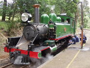 NA Class locomotive "6A" gets a quick clean/oil by the engineers.