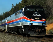 Amtrak 66 leading the Reno Fun Train, February 2012