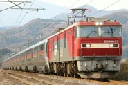 EH500-21 when pulling Cassiopeia Cruise Train, 2022