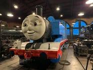Thomas in the Greenfield Village roundhouse.
