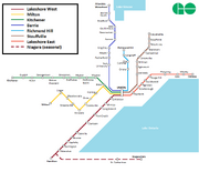 GO Train System Map