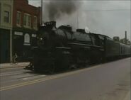 No. 587 is going through downtown Noblesville, IN.