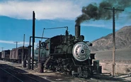 No. 18 is about to pull a train