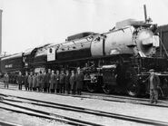 The Union Pacific 844 when it was first delivered in 1944.