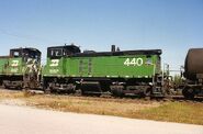 A BN SW1000 at Eola yard. Photo by Slambo at en.wikipedia