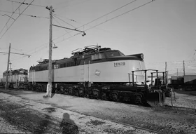 A  at Deer Lodge, Montana in October 1974 after the end of electrified operation.