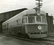 New York, Susquehanna and Western Railway streamlined locomotive () constructed by the , c