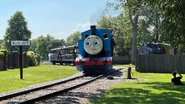Thomas passing Detroit & Mackinac #8.