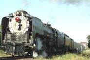 The Union Pacific 844 at Del Rio, Texas on May 12, 2006.