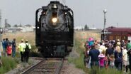 The Union Pacific 844 in Strasburg, Colorado.