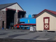 No. 15 is sitting at the Strasburg Railroad shop
