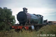 2857 at the Woodham Brothers Scrapyard in August 1973