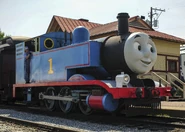 No. 15 as Thomas the Tank Engine today, operating at Strasburg Railroad.