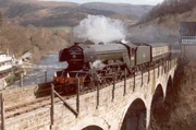 "Flying Scotsman" on the Llangollen Railway in 1994