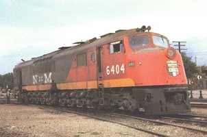 An N de M Baldwin 'Centipede' diesel locomotive.