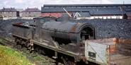 A Caledonian Railways Class 812 in the process of being scrapped.