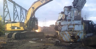 Mansbach Metal No. 861 being scrapped.