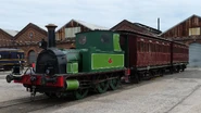 Z526 at Newport Workshops in September 2016 for Steamrail's open day