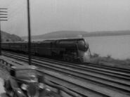 A Dreyfuss Hudson races up the Hudson River.