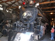 Milwaukee Road #265 on static display