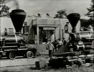 The William Mason and the Inyo in the Behind the Scenes of "The Great Locomotive Chase".