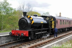 Jessie at Blaenavon High Station on the Pontypool Blaeravon Railway - May 2019