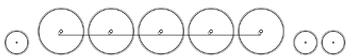 Schematic of 2-10-4 steam locomotive wheel arrangement