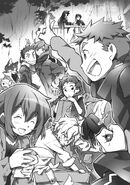 Toyha and the other young members of Log Horizon prepare for their quest (volume 8)