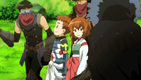 Touya and Minori talking to members of Hamelin