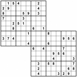 Sudoku Samurai - Fácil - Volume 2 - 159 Jogos