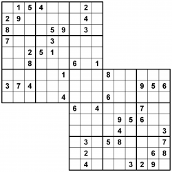 Sudoku Samurai - Fácil - Volume 2 - 159 Jogos