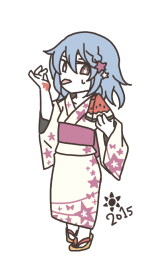 Ruka in a summer yukata