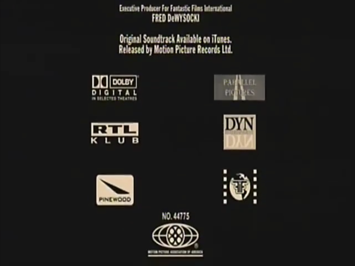 Motion Picture Association of America/Credits Variants (2000-2009