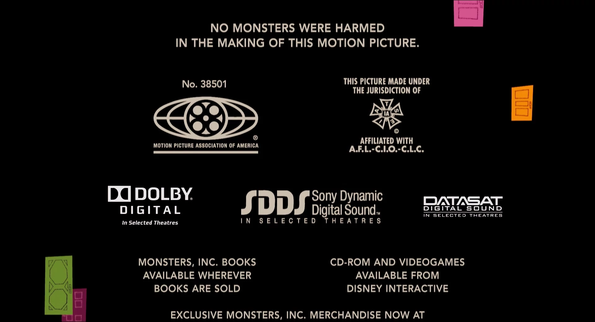 E s collection. Sdds Sony Dynamic Digital Sound. Логотипы MPAA. MPAA IATSE. Closing to Monsters Inc 2002 DVD.