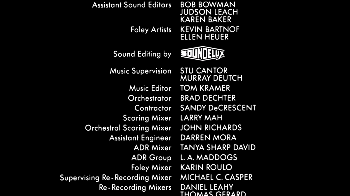 Universal Studios Sound Facility/InCredit Text Variants Logo