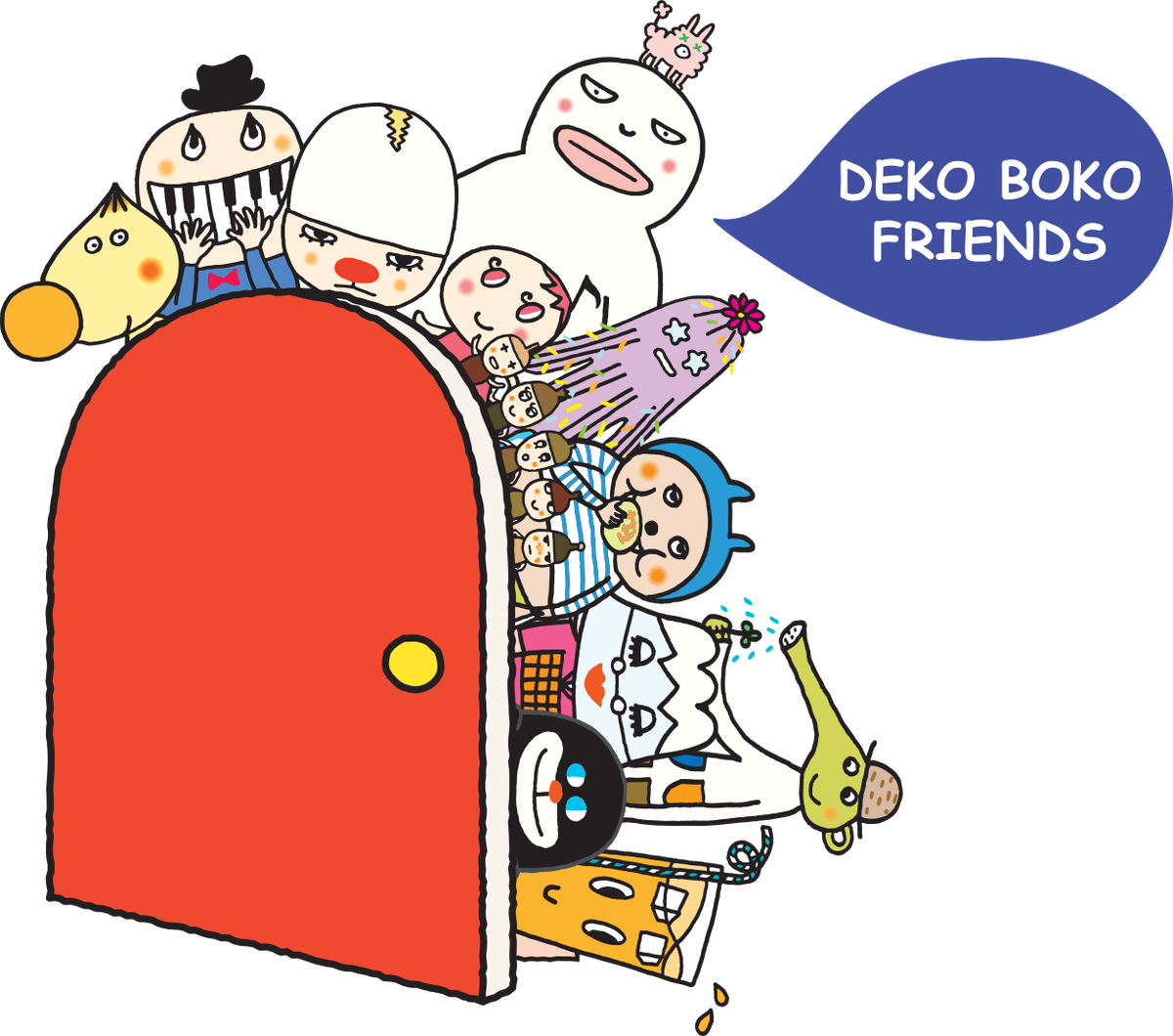 Deko Boko Friends Logo Timeline Wiki Fandom