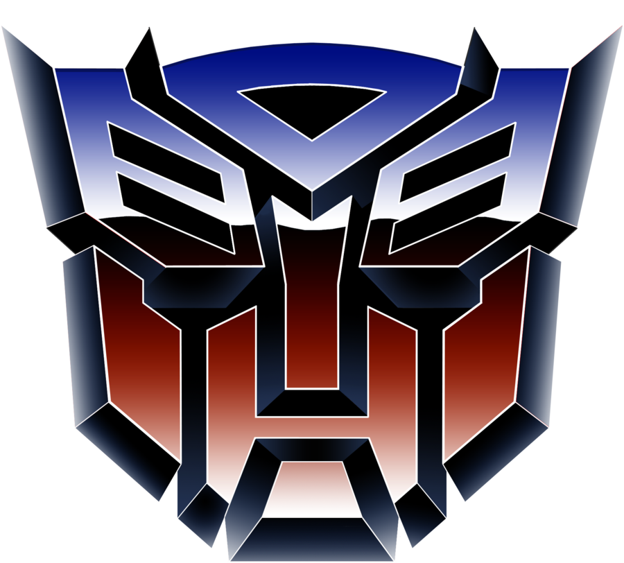 Autobot-Decepticon Logo - White Black Burgundy by Vegron4 on DeviantArt