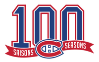 Montreal Canadiens logo (100 seasons)