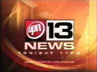 News promo (Nov. 2005); these graphics would later be repurposed as a background template for MyNetworkTV affiliates and recolored blue.