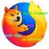 Doge meme version of logo used internally on Firefox Nightly