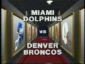 ABC Sports' ABC's NFL Monday Night Football Pre-Season Special: Miami Dolphins Vs. Denver Broncos Video Open From Monday Night, August 24, 1987