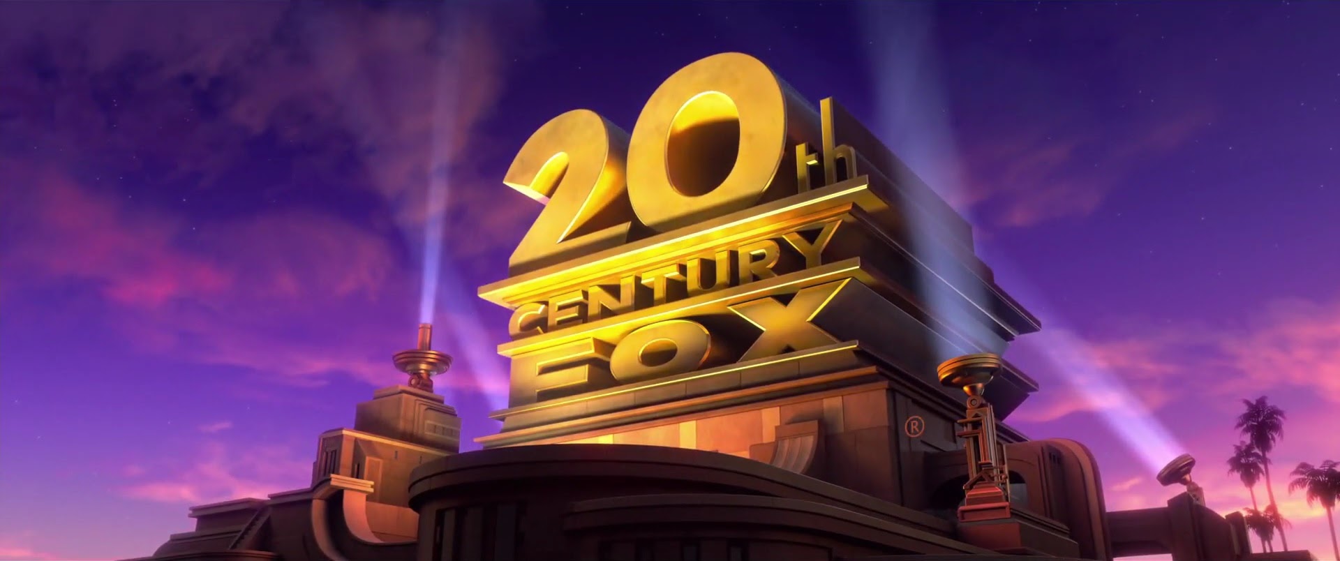 Vintage 20th century fox 1953 sky background for your retro projects