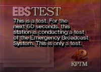 KPTM Emergency Broadcast System Test