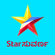 Logo against blue background.